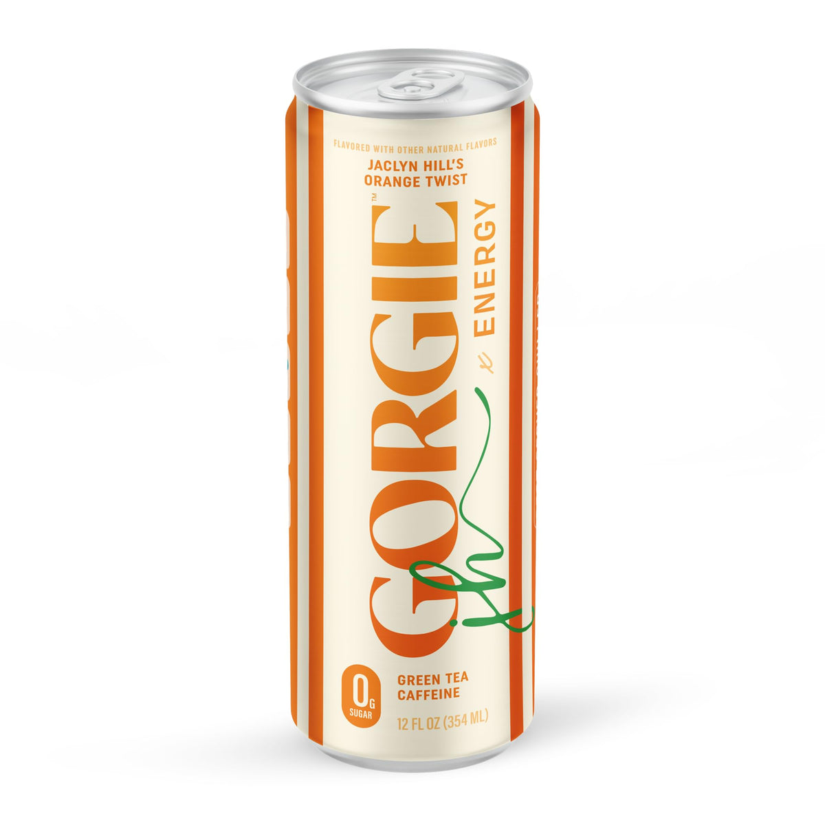 GORGIE Tropical Punch Sugar Free Energy Drink, Green Tea, 12 Pack | 150mg Green Tea Caffeine, Biotin, B6 & B12 Vitamins, L-Theanine, Low Calories, Vegan, Sparkling, Coffee Replacement