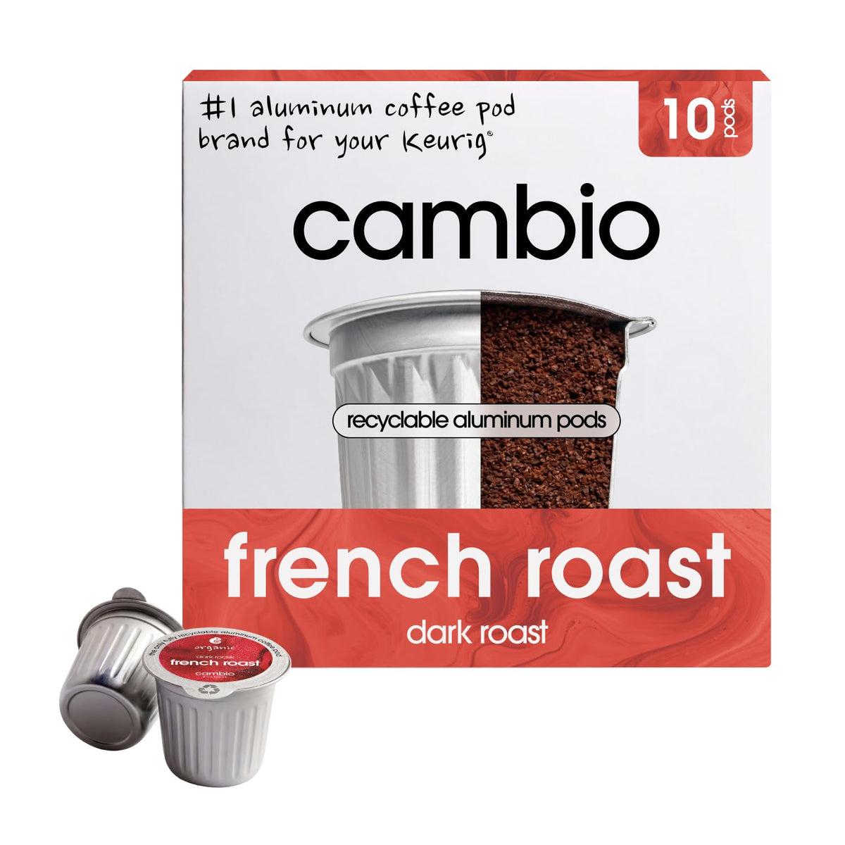 Cambio Roasters Hazelnut Coffee Pods - Recyclable Aluminum Pods, 60ct