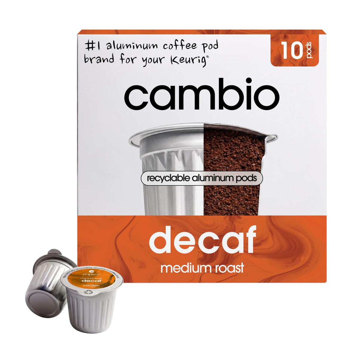 Cambio Roasters Hazelnut Coffee Pods - Recyclable Aluminum Pods, 60ct