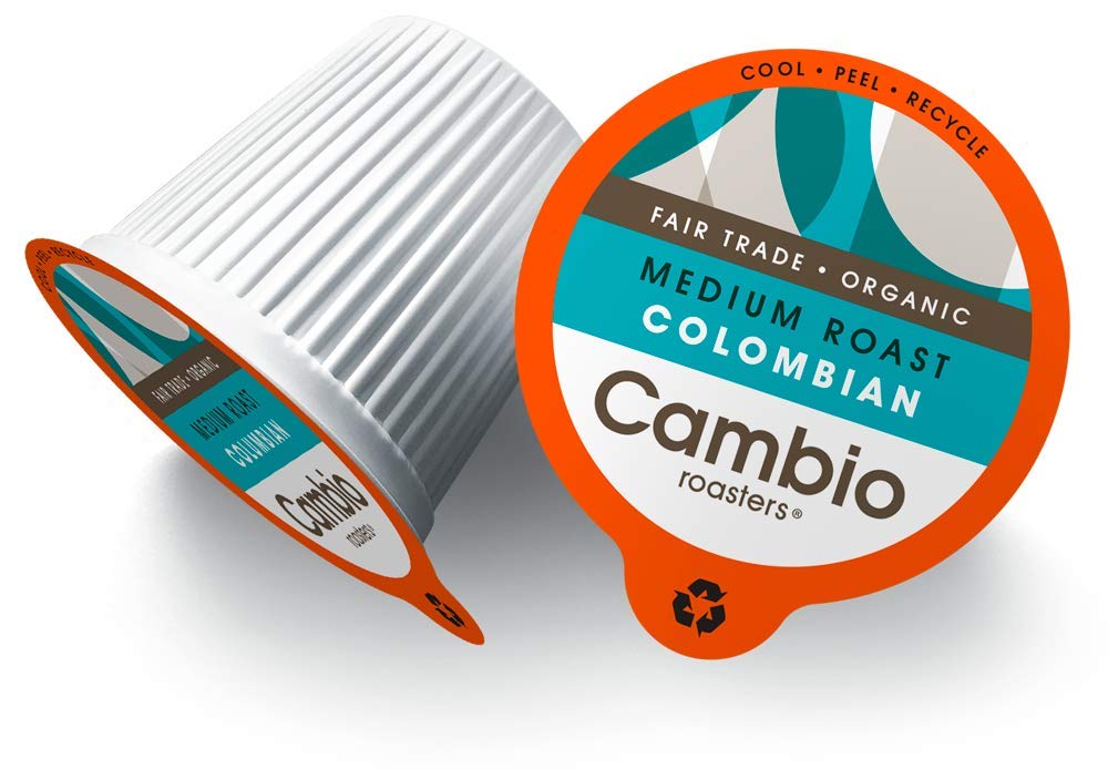 Cambio Roasters Hazelnut Coffee Pods - Recyclable Aluminum Pods, 60ct