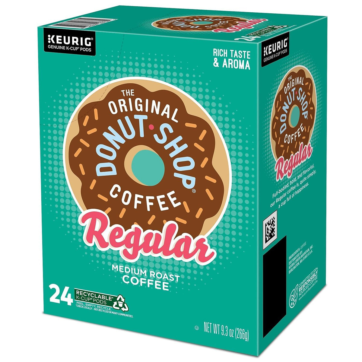 The Original Donut Shop Regular Medium Roast Coffee, K-Cup Pods, 96 Count