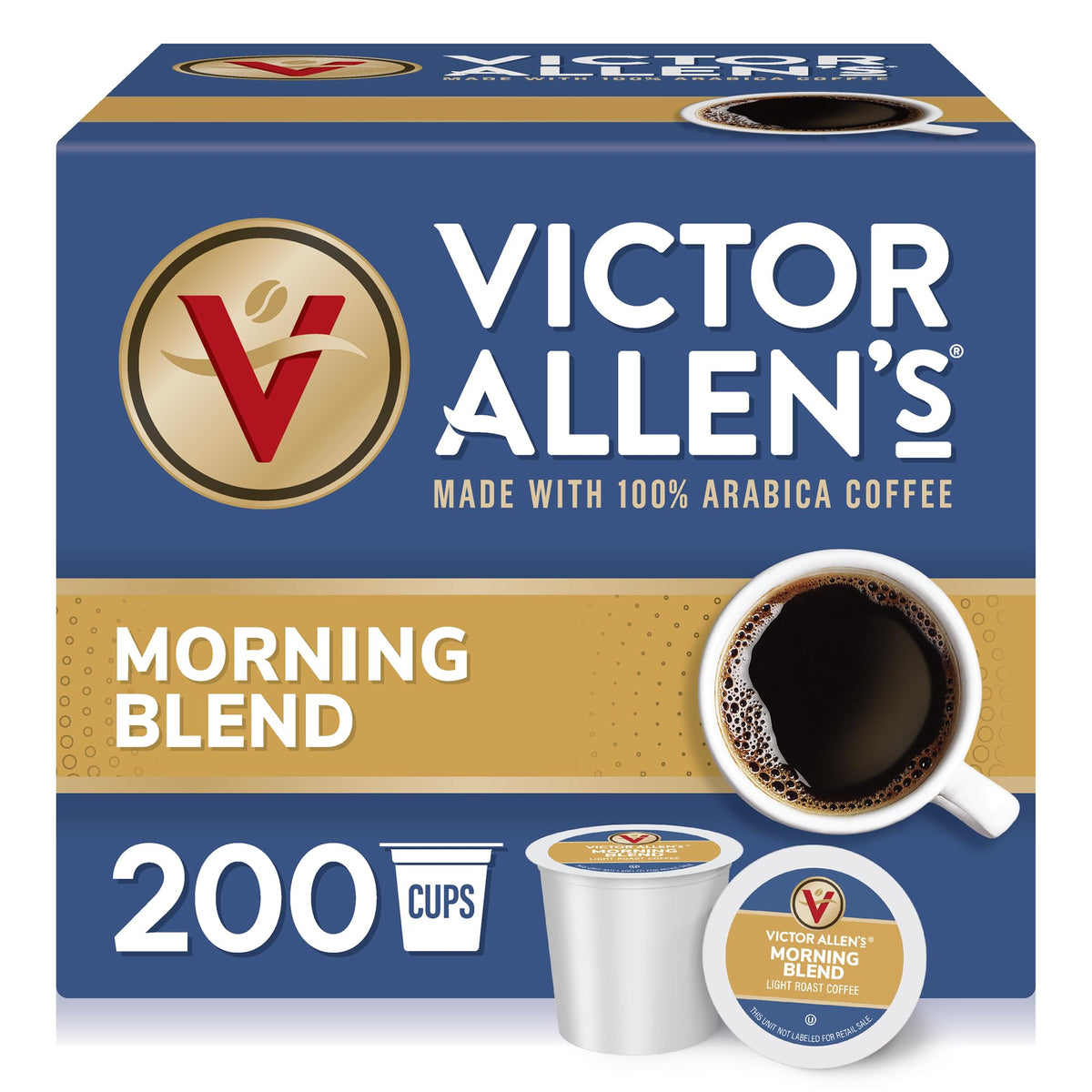 Victor Allen's Coffee Donut Shop, Morning Blend, 100% Colombian, and French Roast Variety Pack for K-Cup, Keurig 2.0 Brewers, 96 Count Single Serve Coffee Pods