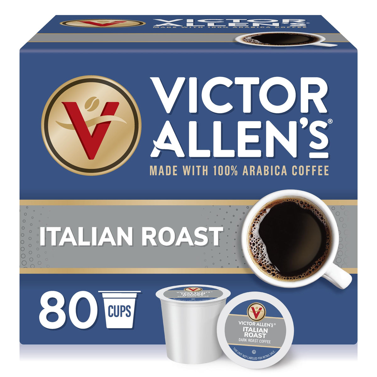 Victor Allen's Coffee Donut Shop, Morning Blend, 100% Colombian, and French Roast Variety Pack for K-Cup, Keurig 2.0 Brewers, 96 Count Single Serve Coffee Pods