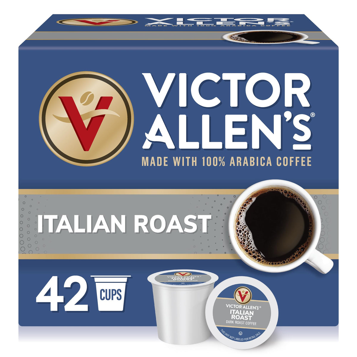 Victor Allen's Coffee Donut Shop, Morning Blend, 100% Colombian, and French Roast Variety Pack for K-Cup, Keurig 2.0 Brewers, 96 Count Single Serve Coffee Pods