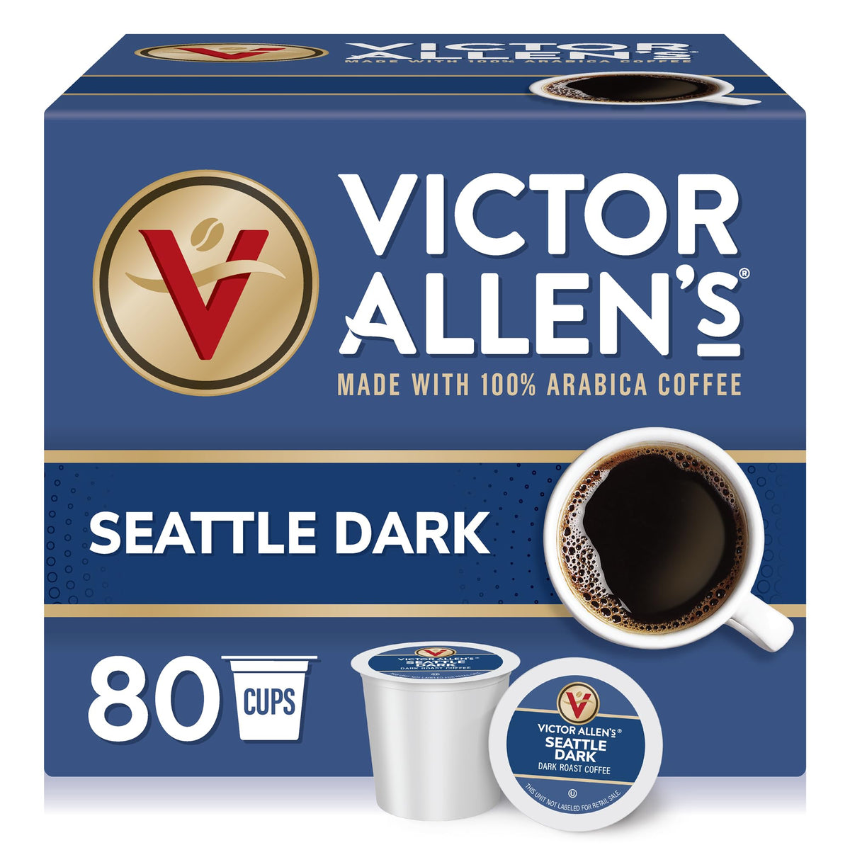 Victor Allen's Coffee Donut Shop, Morning Blend, 100% Colombian, and French Roast Variety Pack for K-Cup, Keurig 2.0 Brewers, 96 Count Single Serve Coffee Pods