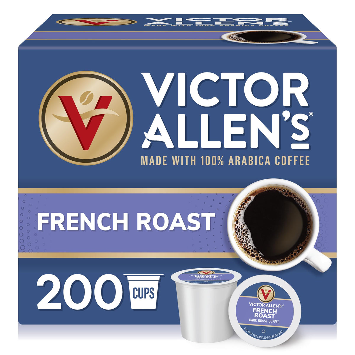 Victor Allen's Coffee Donut Shop, Morning Blend, 100% Colombian, and French Roast Variety Pack for K-Cup, Keurig 2.0 Brewers, 96 Count Single Serve Coffee Pods