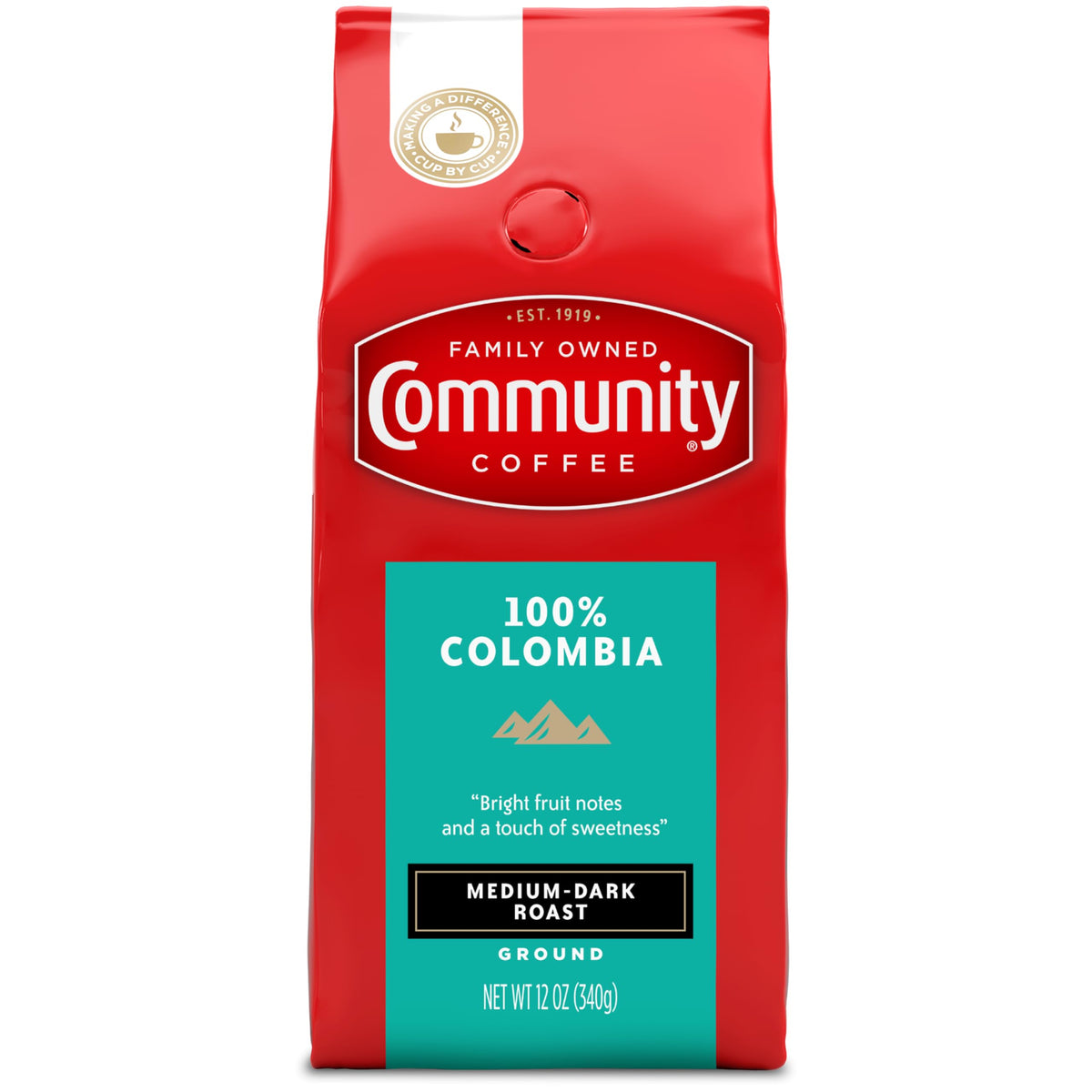 Community Coffee Breakfast Blend, 128 Ounces Ground Coffee, Medium Roast, 32 Ounce Bag (Pack of 4)