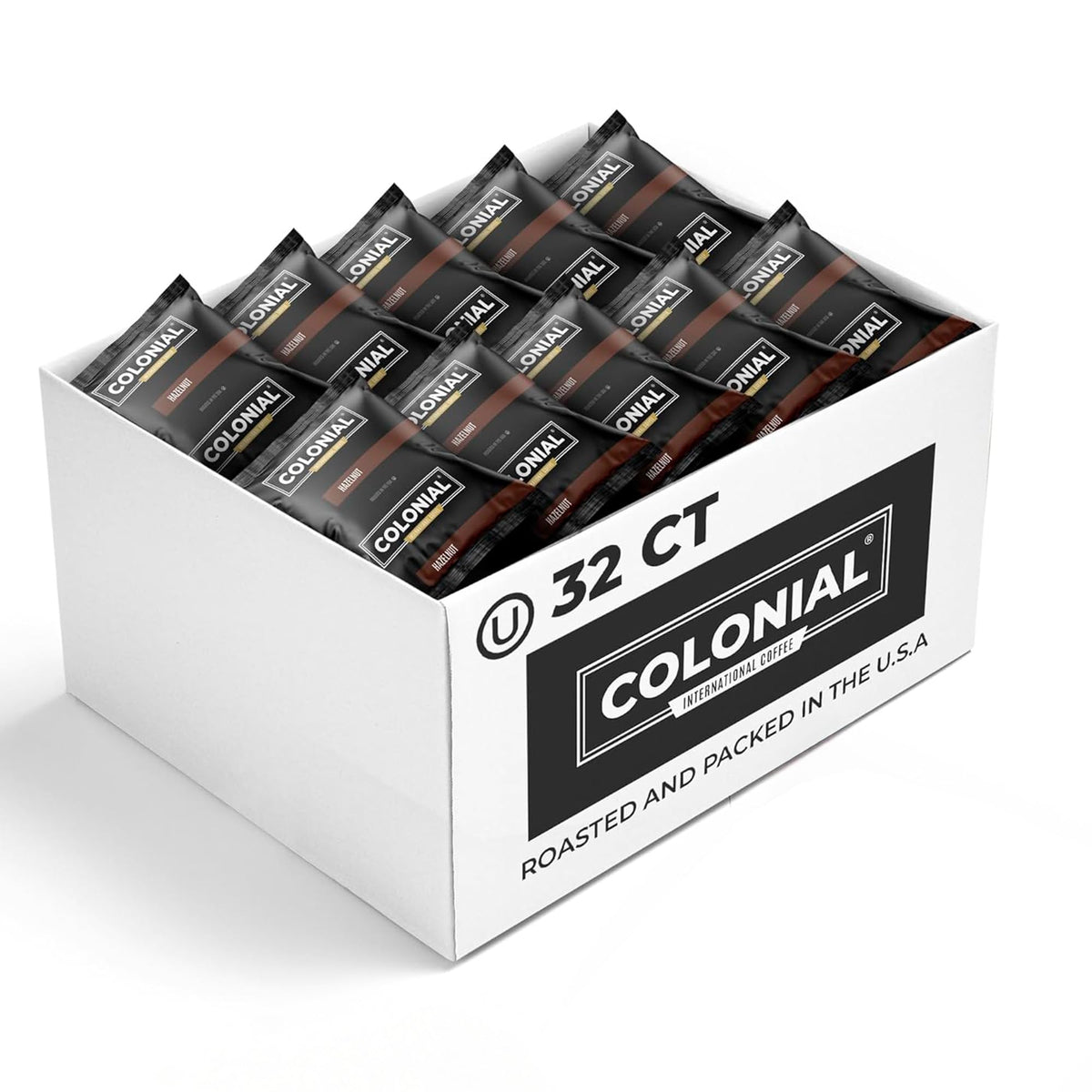 Colonial Coffee Ground Frac Packs, European Dark Roast, 32-Count