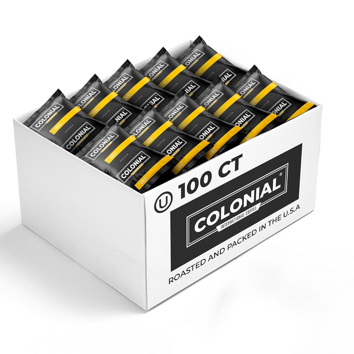 Colonial Coffee Ground Frac Packs, European Dark Roast, 32-Count