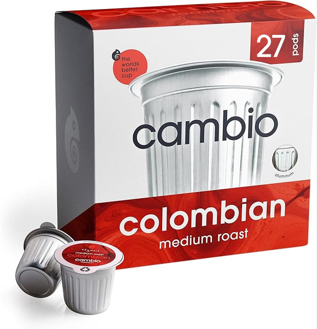 Cambio Roasters Hazelnut Coffee Pods - Recyclable Aluminum Pods, 60ct
