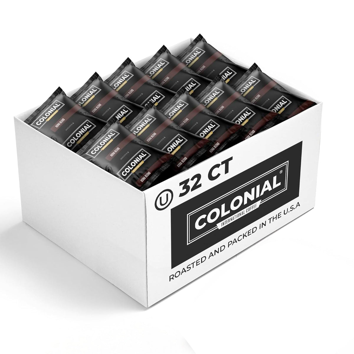 Colonial Coffee Ground Frac Packs, European Dark Roast, 32-Count