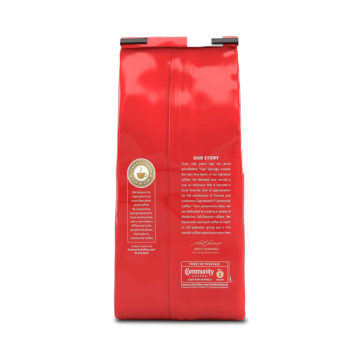 Community Coffee Breakfast Blend 72 Ounces Ground Coffee, Medium Roast, 12 Ounce Bag (Pack of 6)