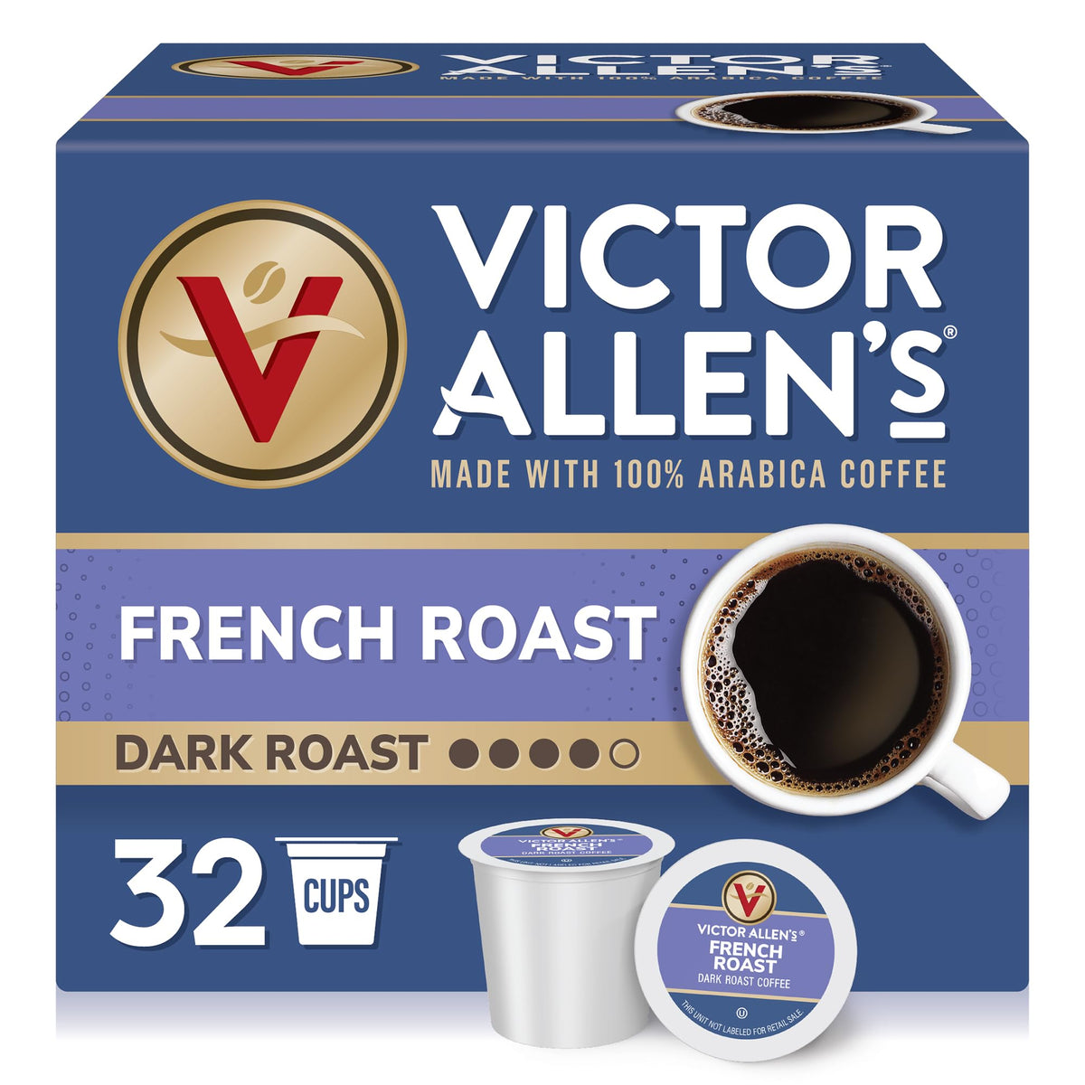 Victor Allen's Coffee Donut Shop, Morning Blend, 100% Colombian, and French Roast Variety Pack for K-Cup, Keurig 2.0 Brewers, 96 Count Single Serve Coffee Pods