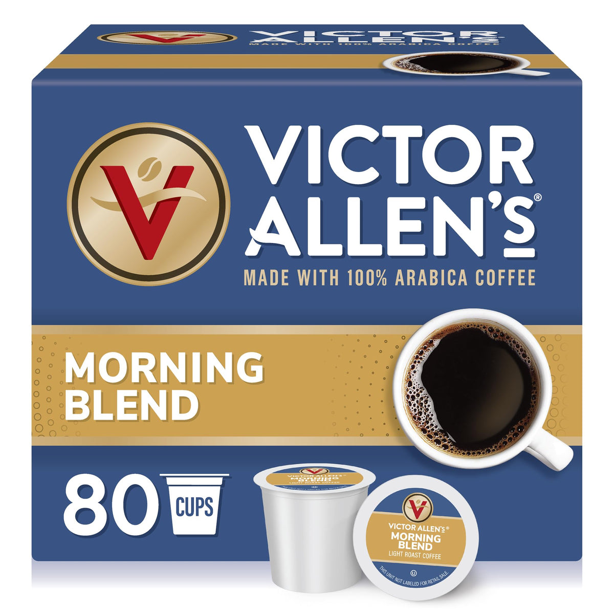 Victor Allen's Coffee Donut Shop, Morning Blend, 100% Colombian, and French Roast Variety Pack for K-Cup, Keurig 2.0 Brewers, 96 Count Single Serve Coffee Pods