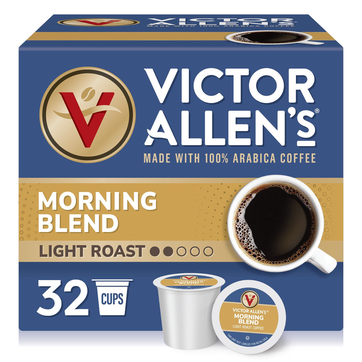 Victor Allen's Coffee Donut Shop, Morning Blend, 100% Colombian, and French Roast Variety Pack for K-Cup, Keurig 2.0 Brewers, 96 Count Single Serve Coffee Pods