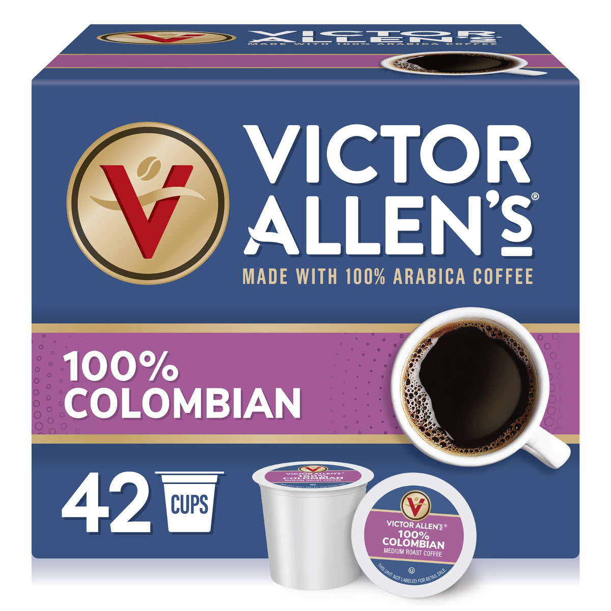Victor Allen's Coffee Donut Shop, Morning Blend, 100% Colombian, and French Roast Variety Pack for K-Cup, Keurig 2.0 Brewers, 96 Count Single Serve Coffee Pods