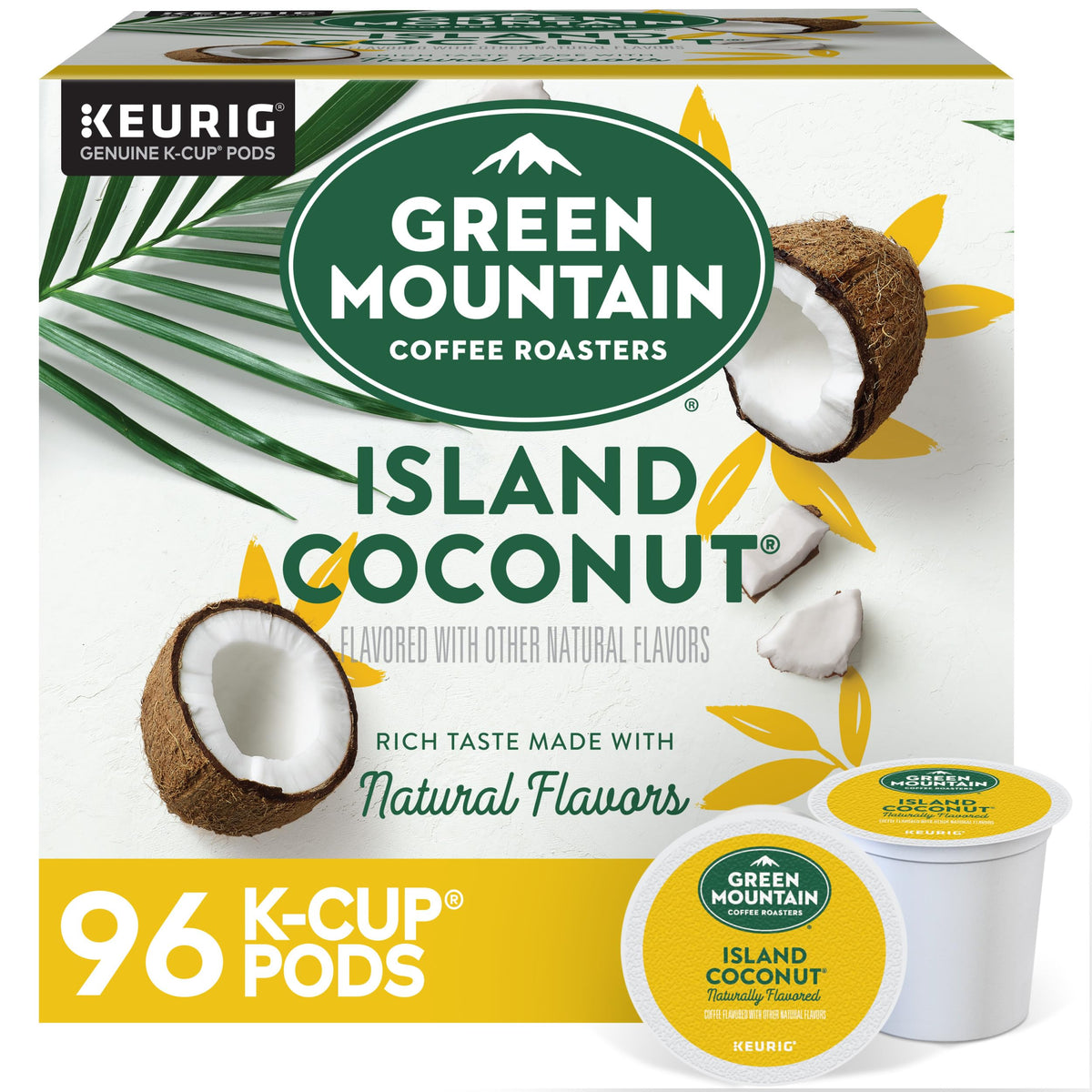 Green Mountain Caramel Vanilla Cream Coffee, K-Cup Pods, 96 Count