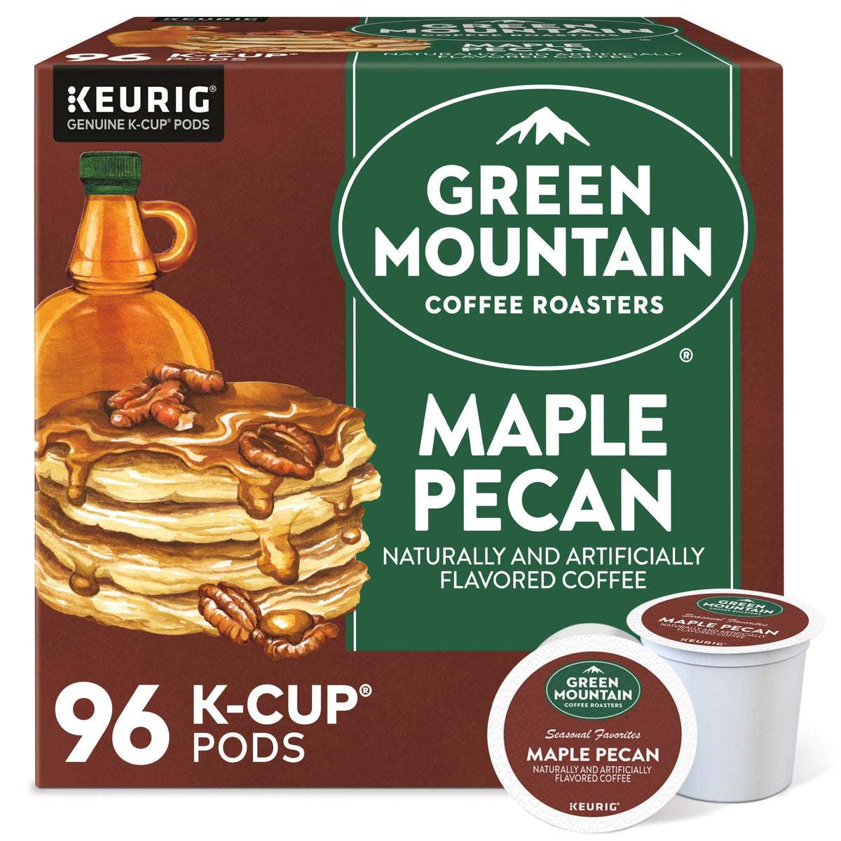 Green Mountain Caramel Vanilla Cream Coffee, K-Cup Pods, 96 Count