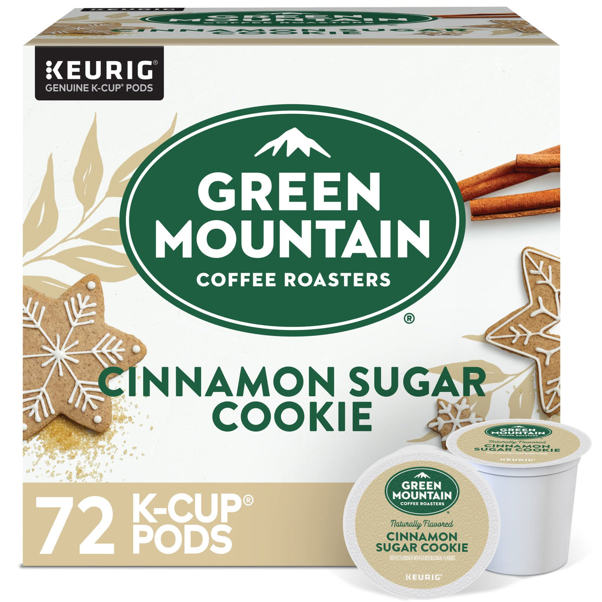 Green Mountain Caramel Vanilla Cream Coffee, K-Cup Pods, 96 Count