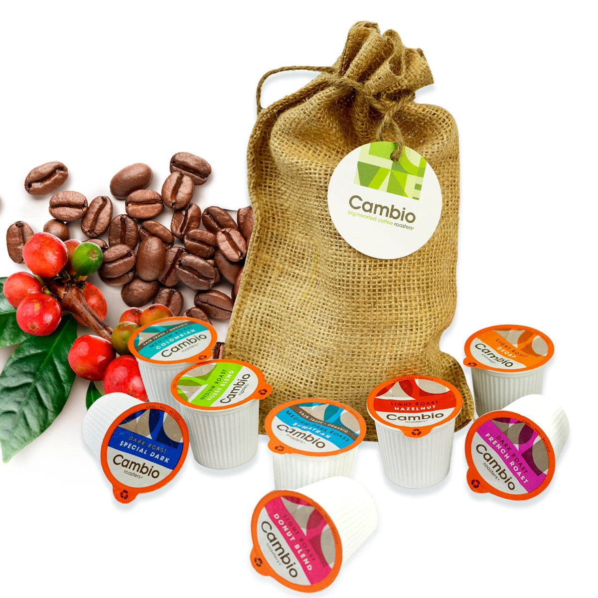 Cambio Roasters Hazelnut Coffee Pods - Recyclable Aluminum Pods, 60ct