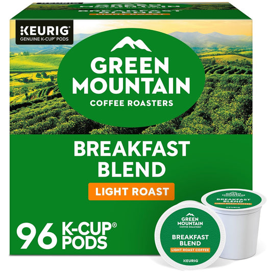 Green Mountain Breakfast Blend Coffee, K-Cup Pods, 96 Count