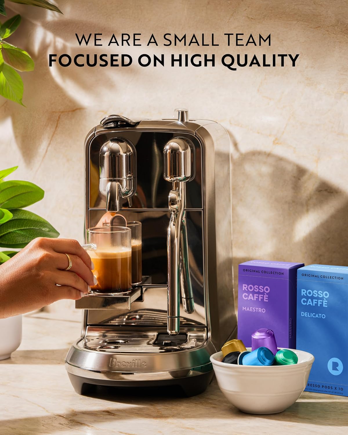 ROSSO CAFFÈ Espresso Pods for Nespresso Original Machines, Variety Pack 120