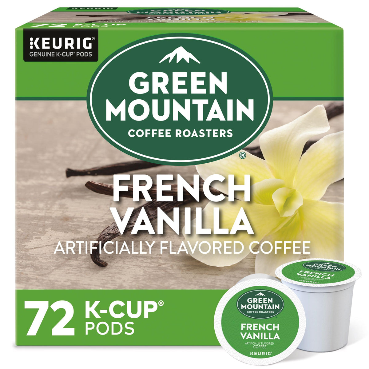 Green Mountain Caramel Vanilla Cream Coffee, K-Cup Pods, 96 Count
