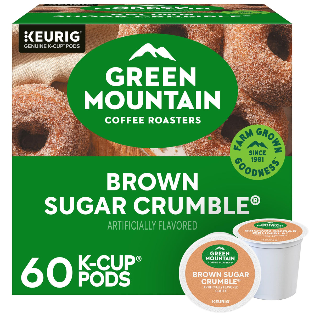 Green Mountain Caramel Vanilla Cream Coffee, K-Cup Pods, 96 Count