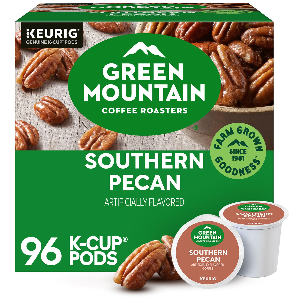 Green Mountain Caramel Vanilla Cream Coffee, K-Cup Pods, 96 Count