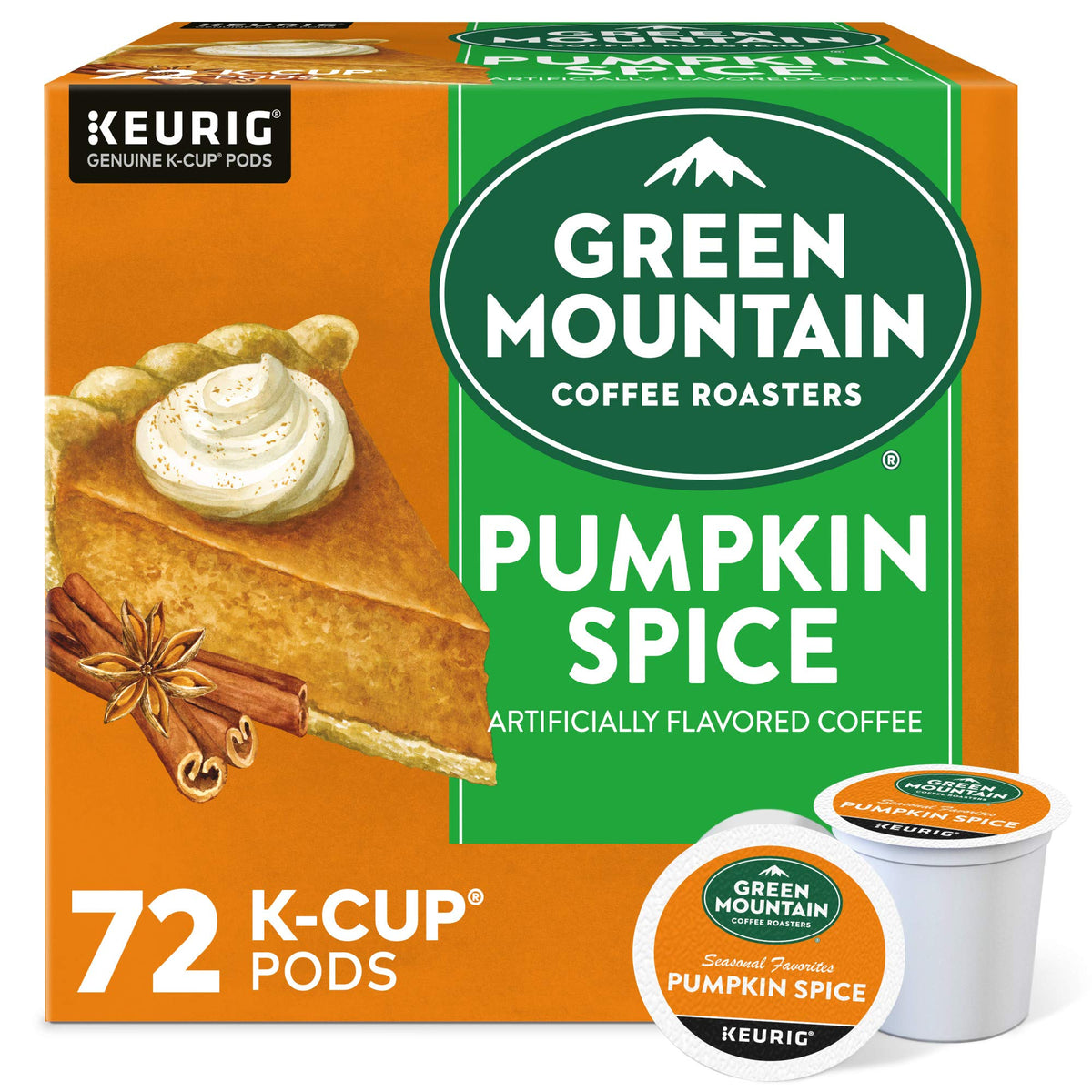 Green Mountain Caramel Vanilla Cream Coffee, K-Cup Pods, 96 Count