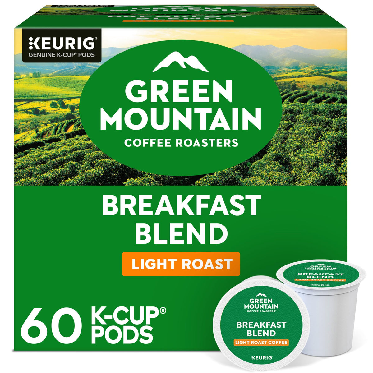 Green Mountain Breakfast Blend Coffee, K-Cup Pods, 96 Count