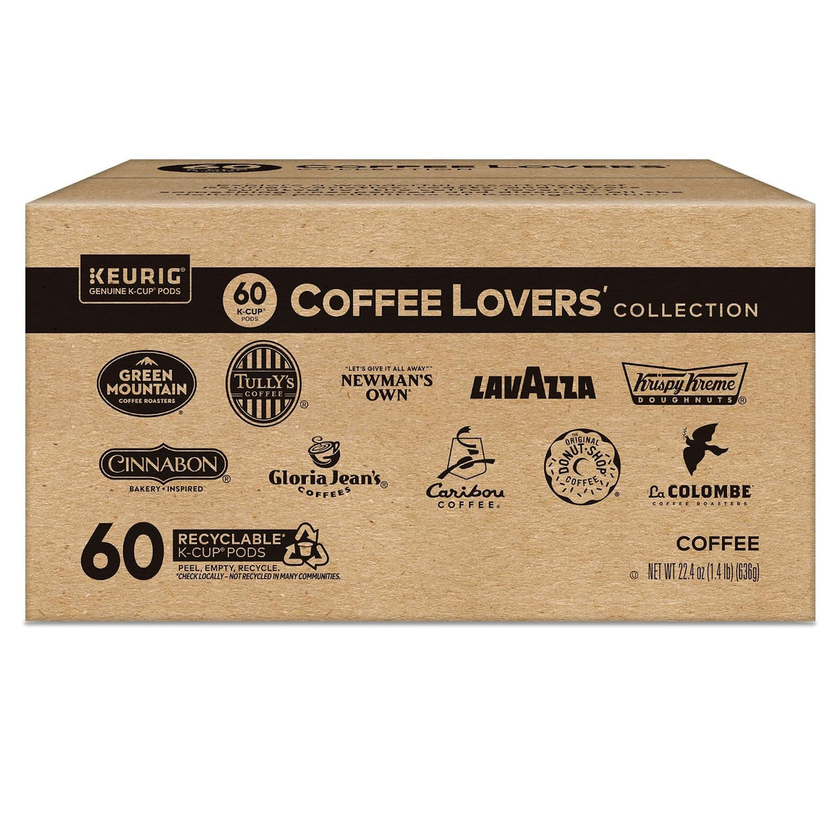 Keurig® Coffee Lover's Collection Variety Pack, Keurig Single Serve K-Cup Pods, 60ct