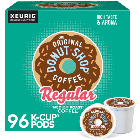 The Original Donut Shop Regular Medium Roast Coffee, K-Cup Pods, 96 Count