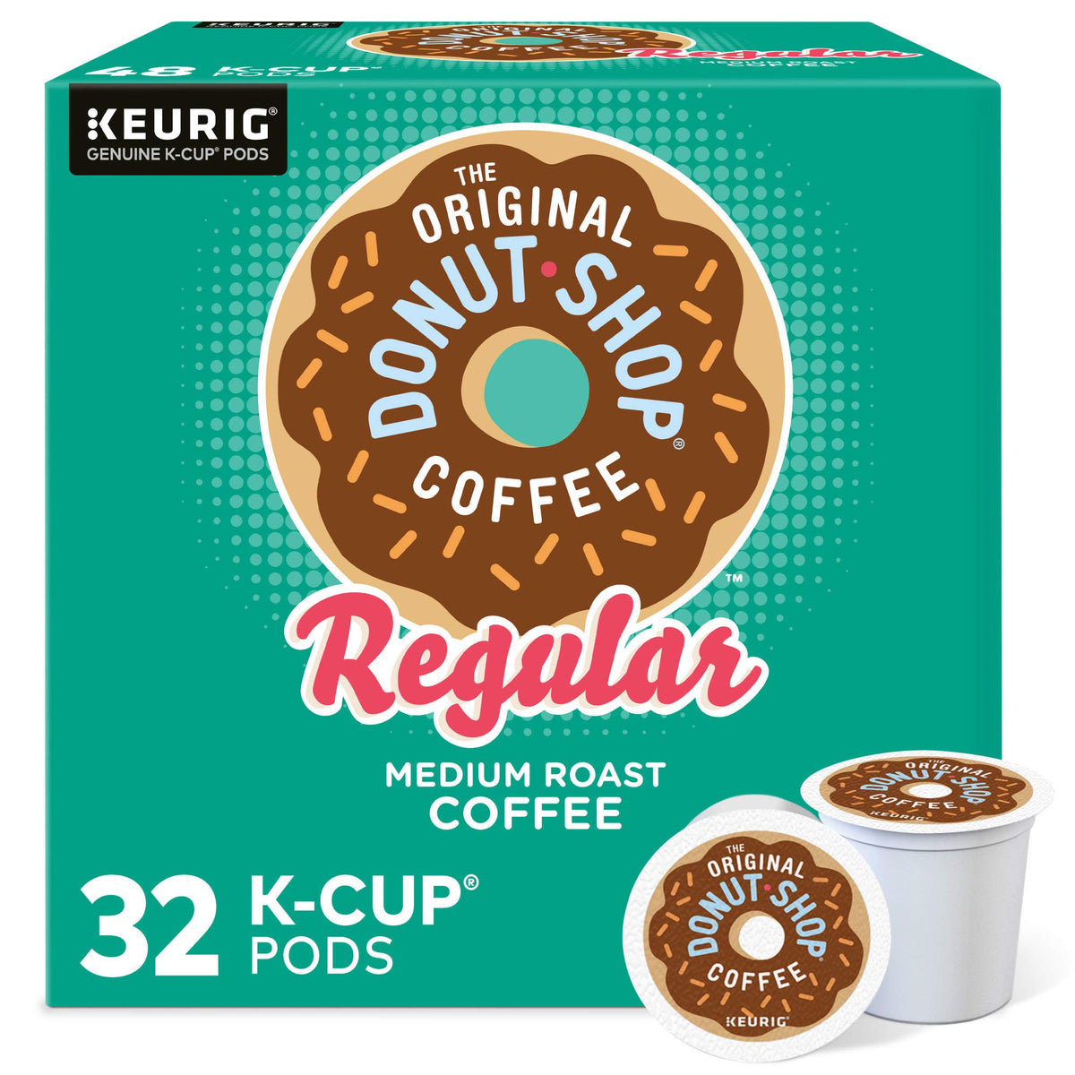 The Original Donut Shop Regular Medium Roast Coffee, K-Cup Pods, 96 Count