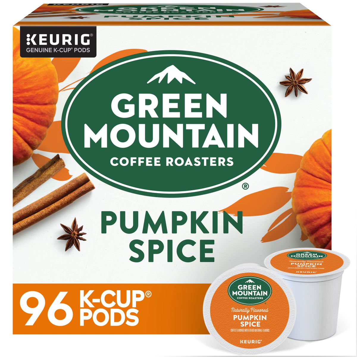 Green Mountain Caramel Vanilla Cream Coffee, K-Cup Pods, 96 Count