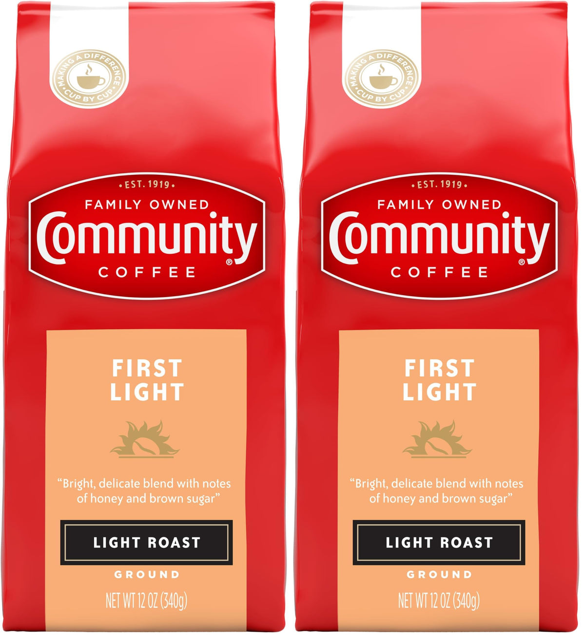 Community Coffee Breakfast Blend, 128 Ounces Ground Coffee, Medium Roast, 32 Ounce Bag (Pack of 4)