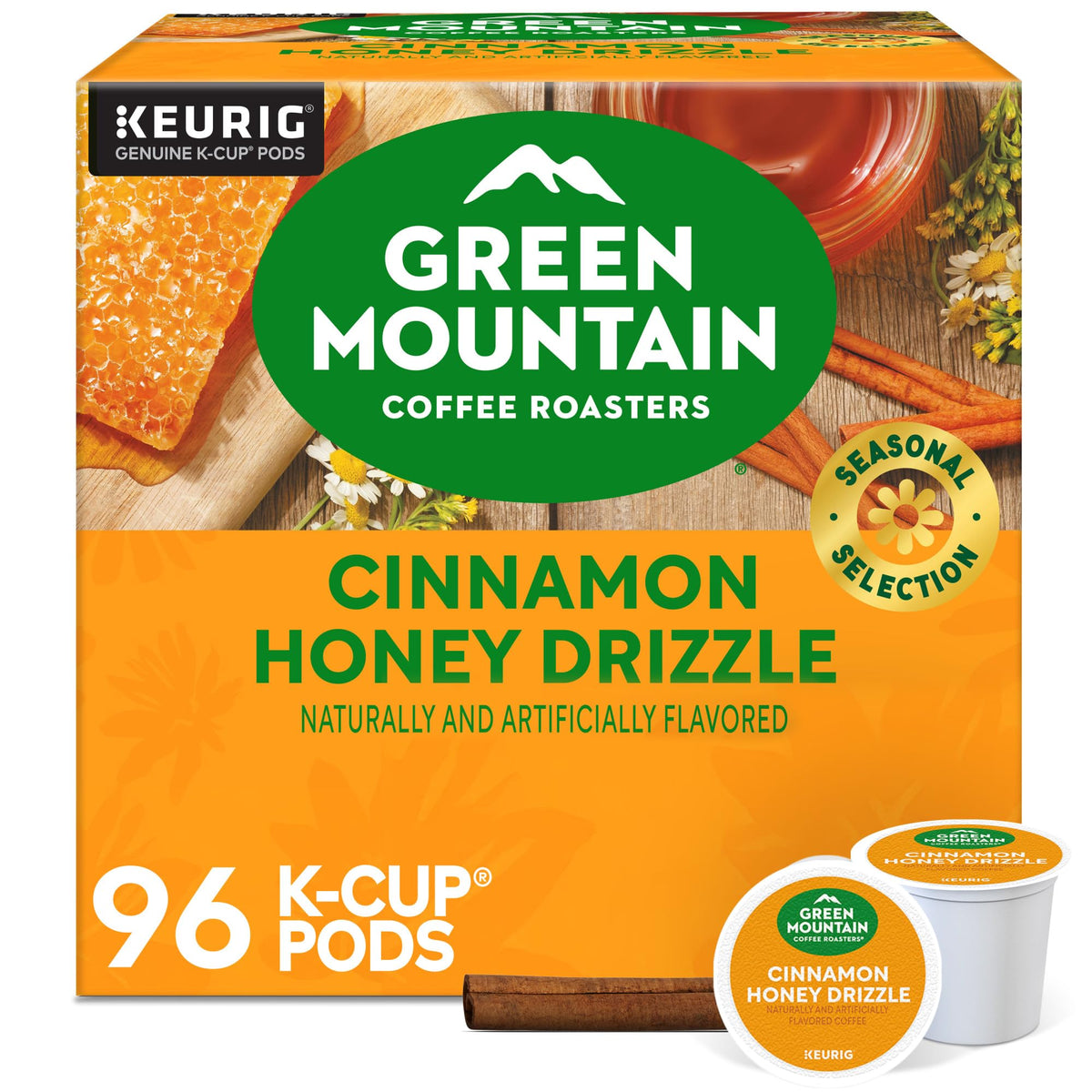 Green Mountain Caramel Vanilla Cream Coffee, K-Cup Pods, 96 Count