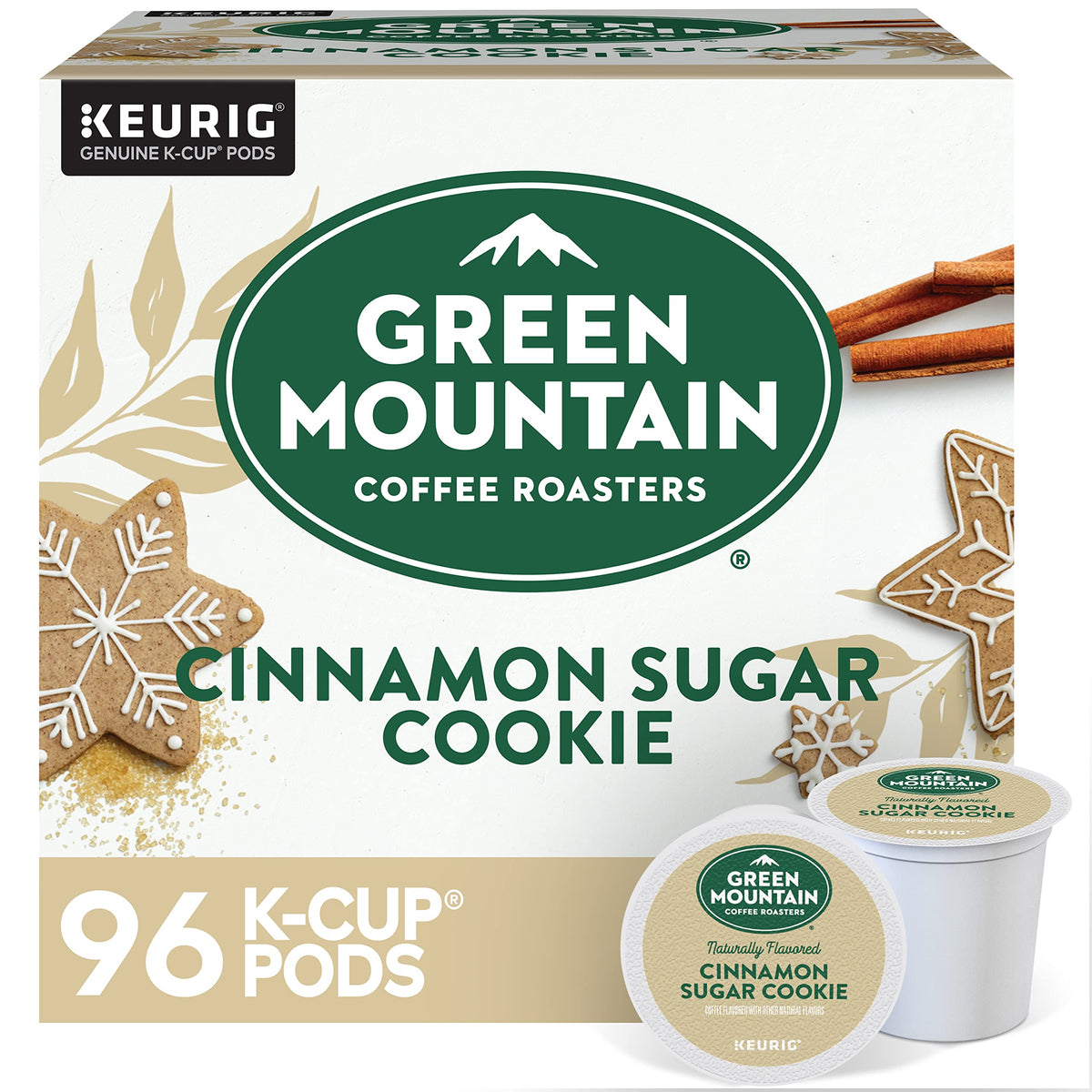 Green Mountain Caramel Vanilla Cream Coffee, K-Cup Pods, 96 Count