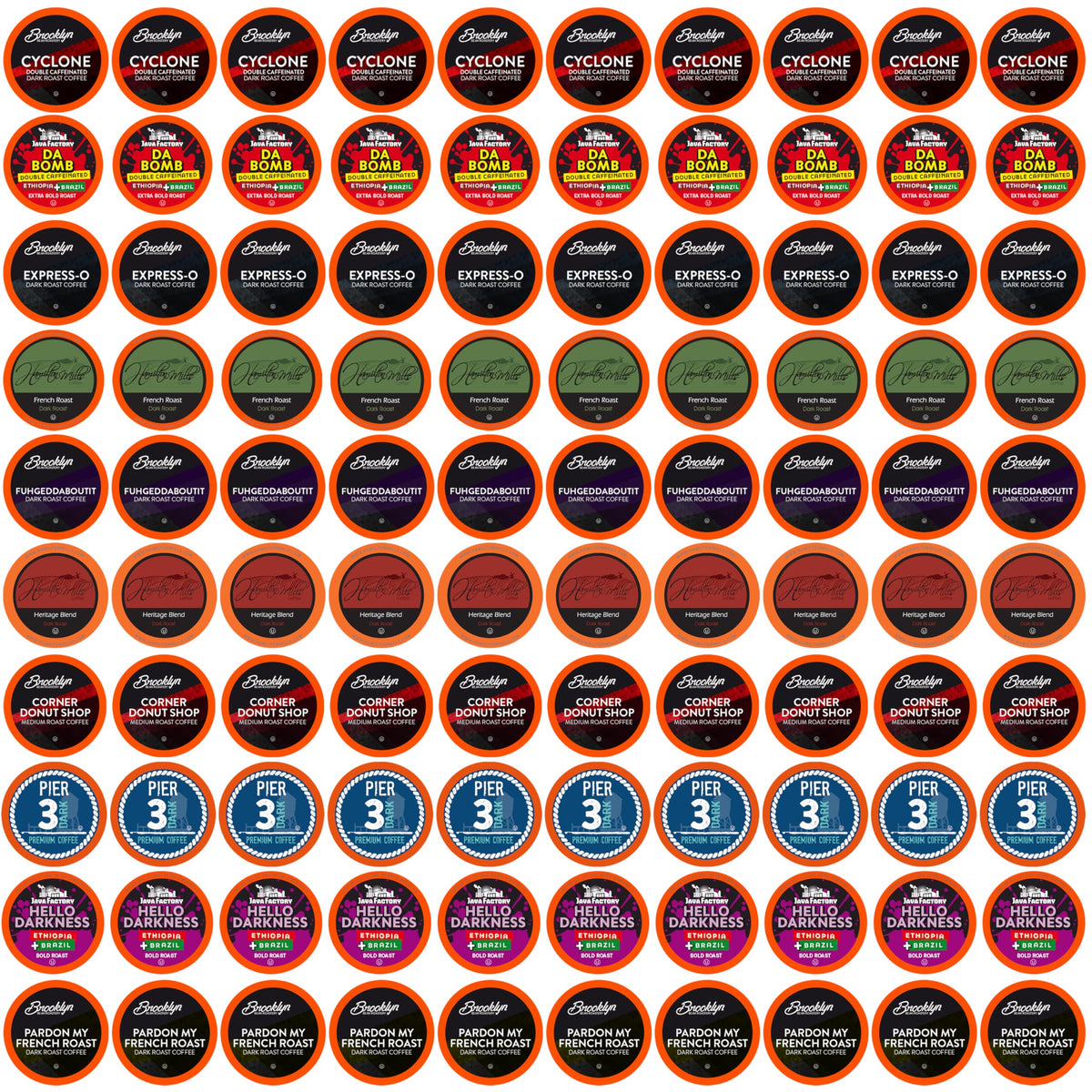 Two Rivers Coffee Pods Compatible with K Cup Brewers Including 2.0, Assorted Flavored Coffee 100 Count
