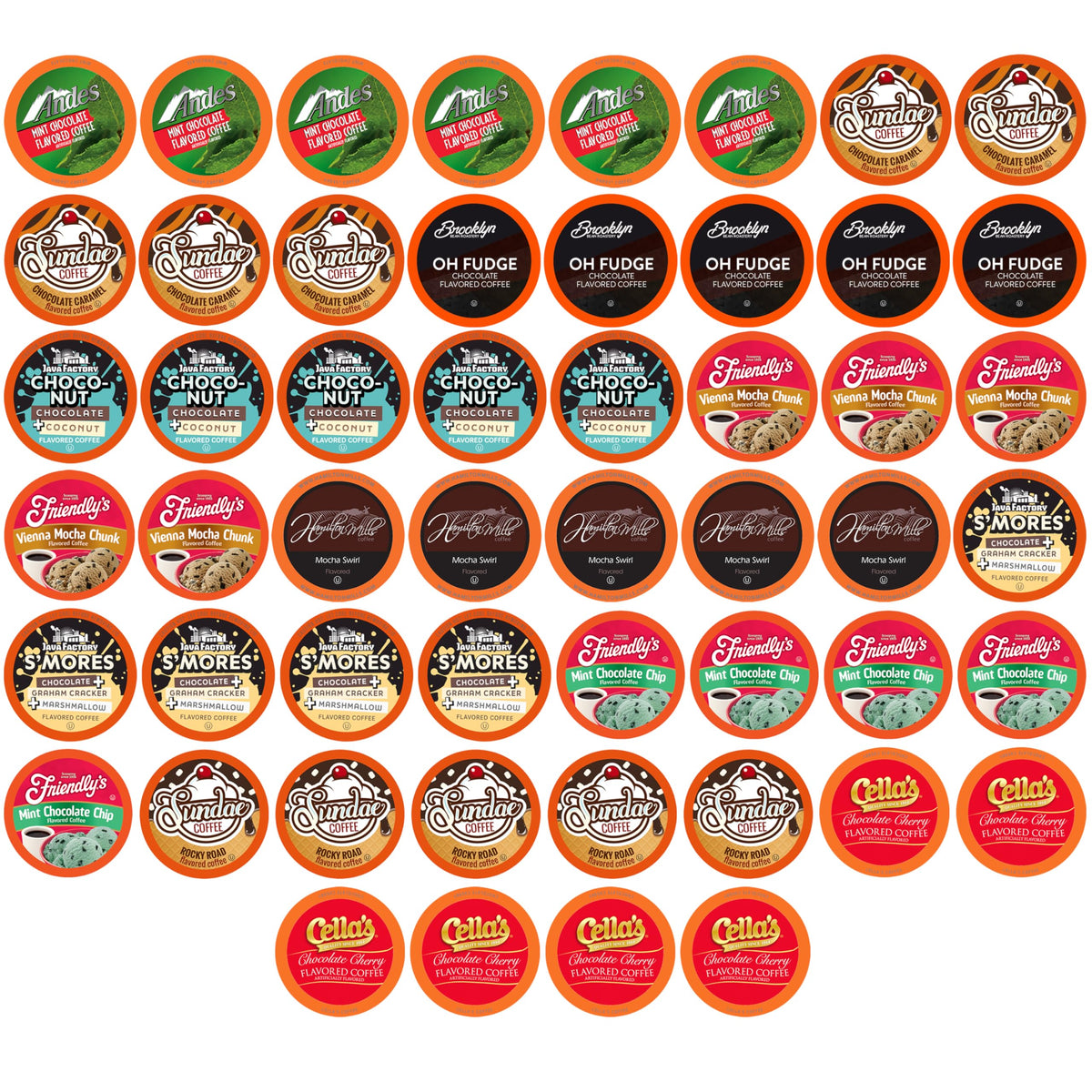 Two Rivers Coffee Pods Compatible with K Cup Brewers Including 2.0, Assorted Flavored Coffee 100 Count