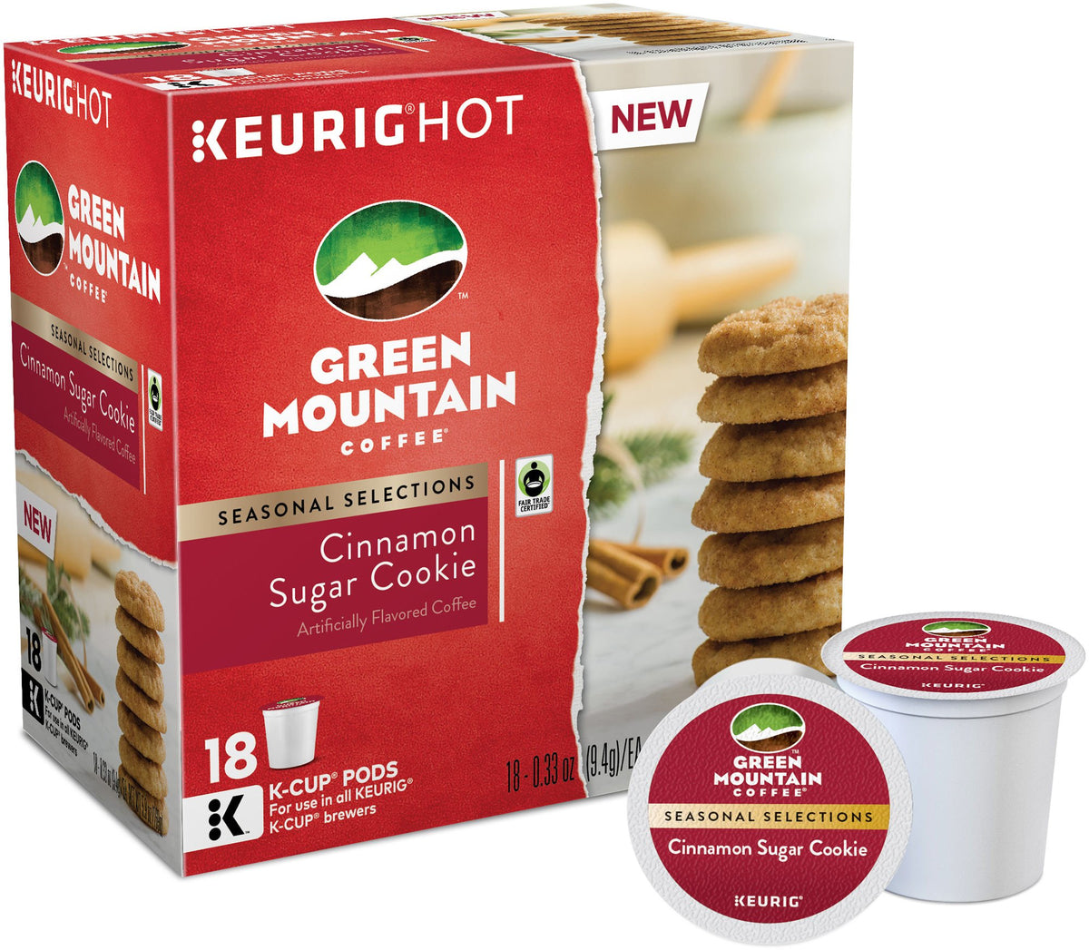 Green Mountain Caramel Vanilla Cream Coffee, K-Cup Pods, 96 Count