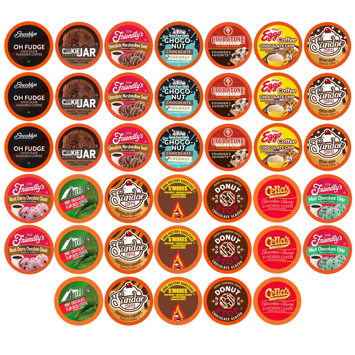 Two Rivers Coffee Pods Compatible with K Cup Brewers Including 2.0, Assorted Flavored Coffee 100 Count