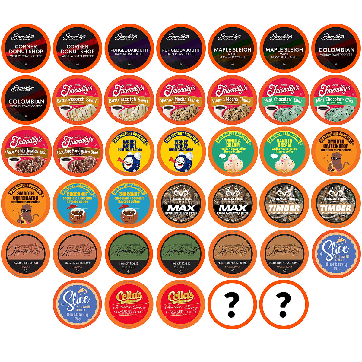 Two Rivers Coffee Pods Compatible with K Cup Brewers Including 2.0, Assorted Flavored Coffee 100 Count