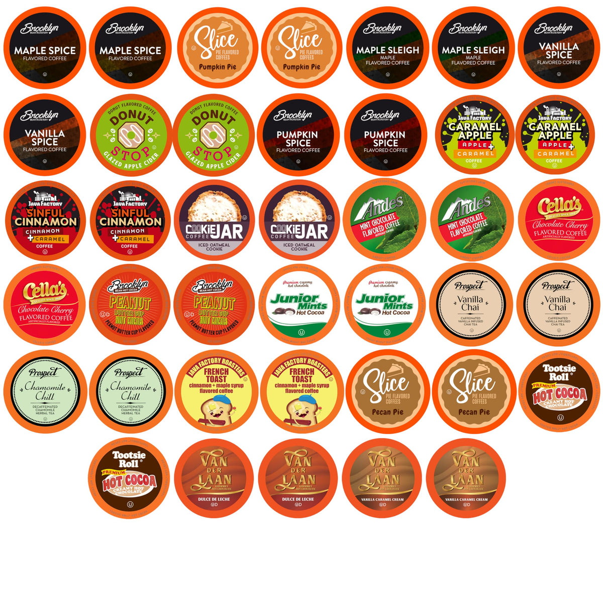 Two Rivers Coffee Pods Compatible with K Cup Brewers Including 2.0, Assorted Flavored Coffee 100 Count