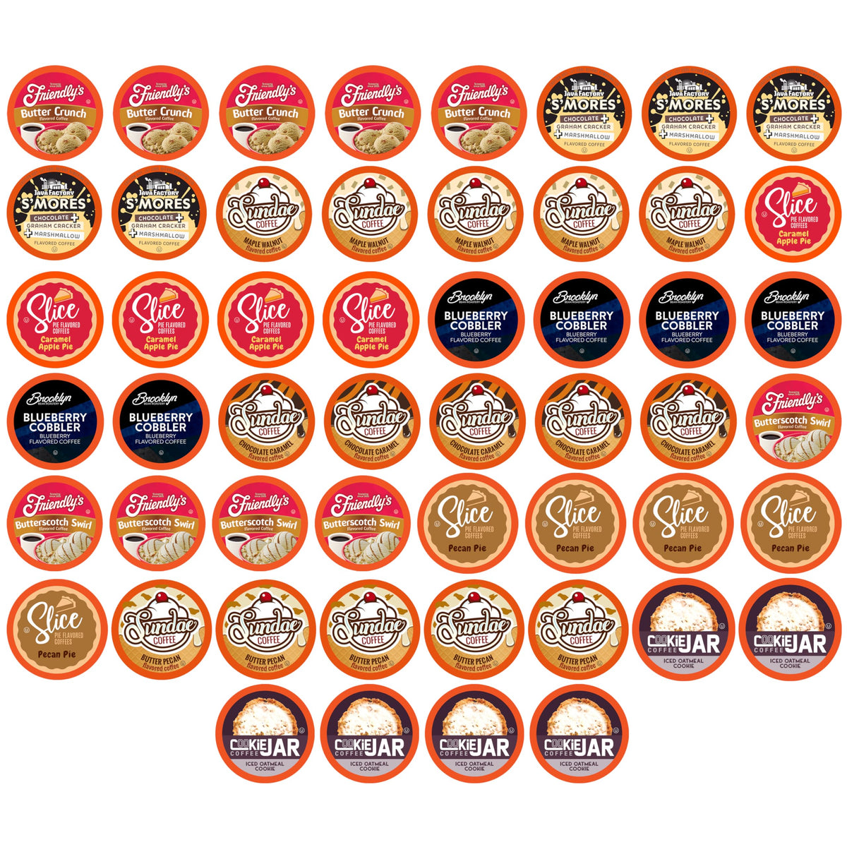 Two Rivers Coffee Pods Compatible with K Cup Brewers Including 2.0, Assorted Flavored Coffee 100 Count