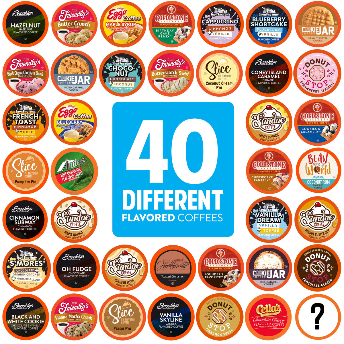 Two Rivers Coffee Pods Compatible with K Cup Brewers Including 2.0, Assorted Flavored Coffee 100 Count