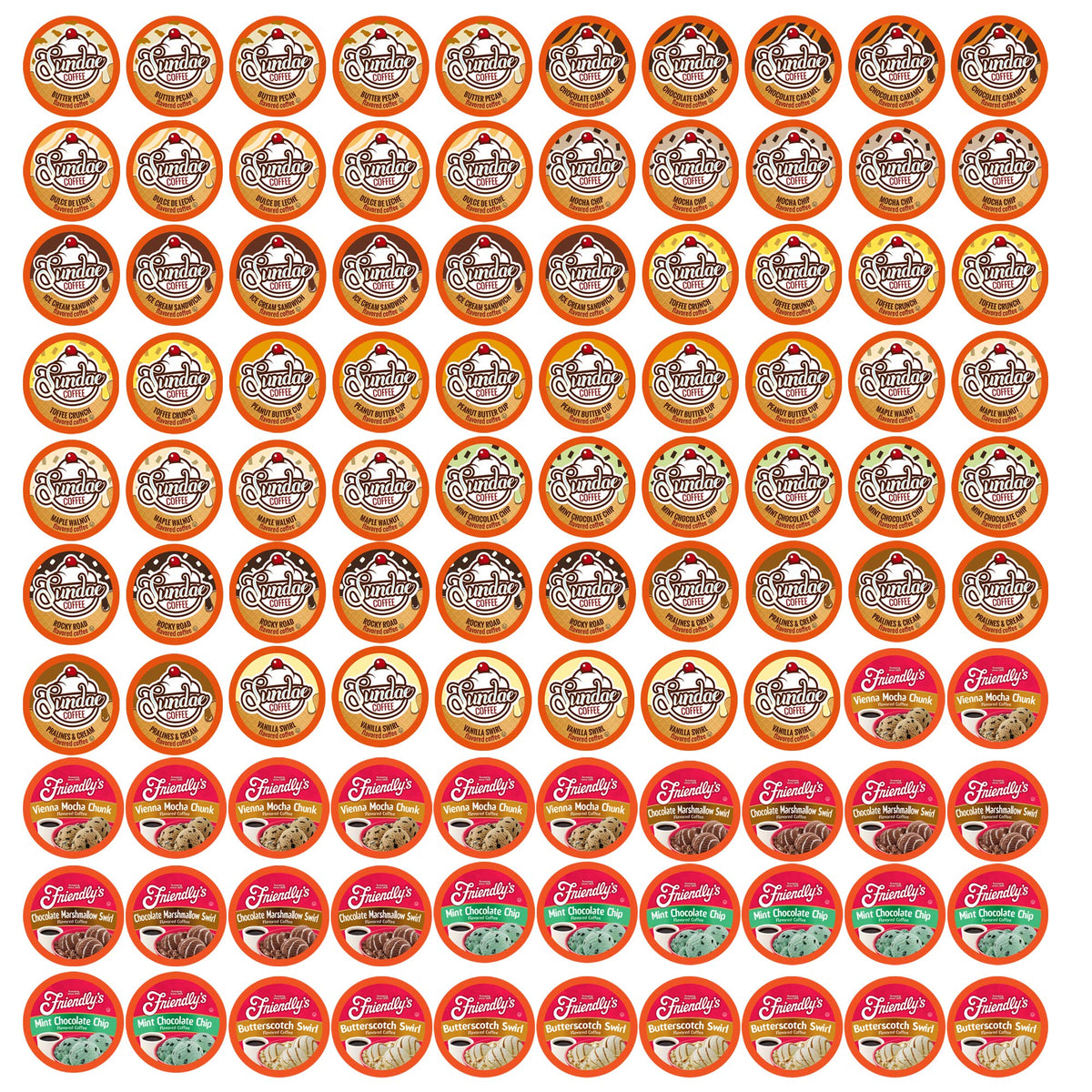 Two Rivers Coffee Pods Compatible with K Cup Brewers Including 2.0, Assorted Flavored Coffee 100 Count
