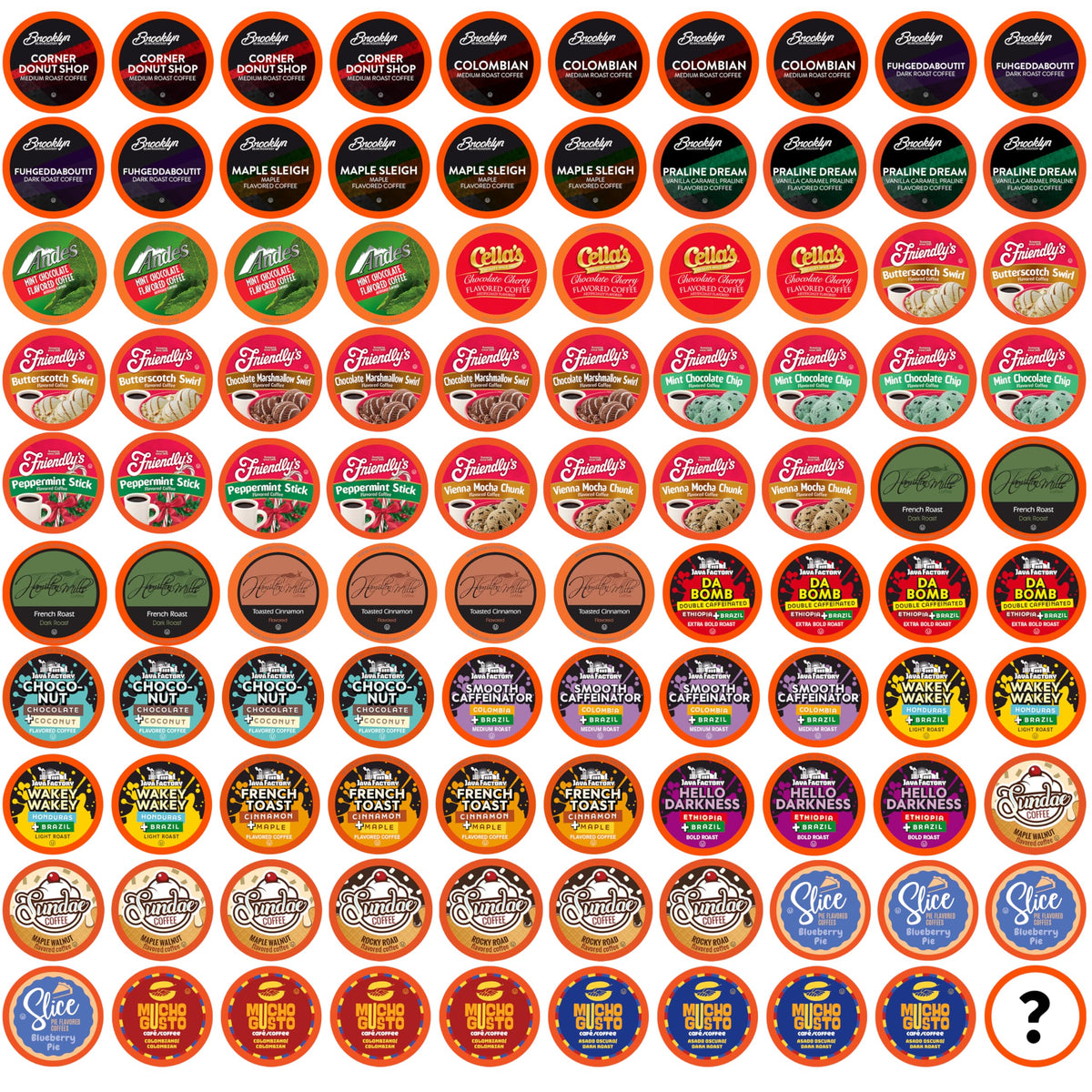 Two Rivers Coffee Pods Compatible with K Cup Brewers Including 2.0, Assorted Flavored Coffee 100 Count